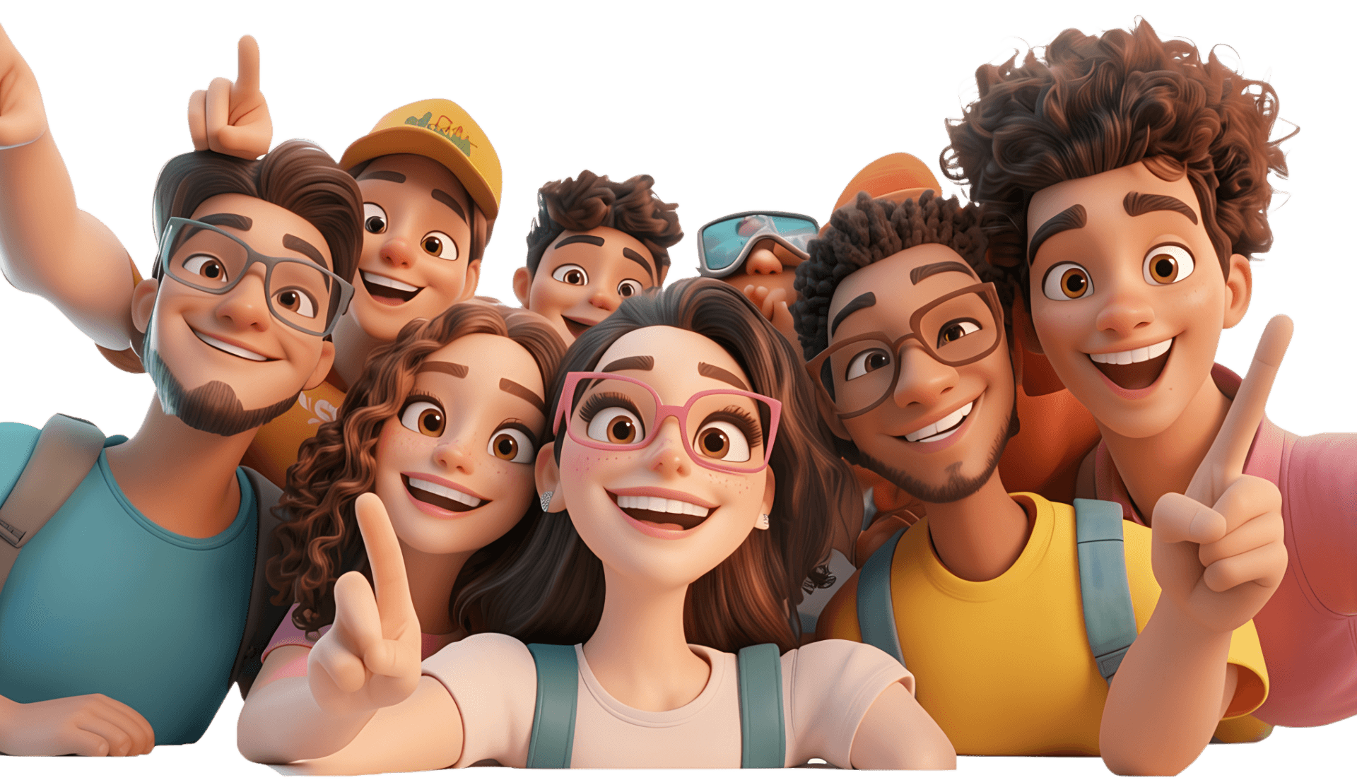 Smiling people